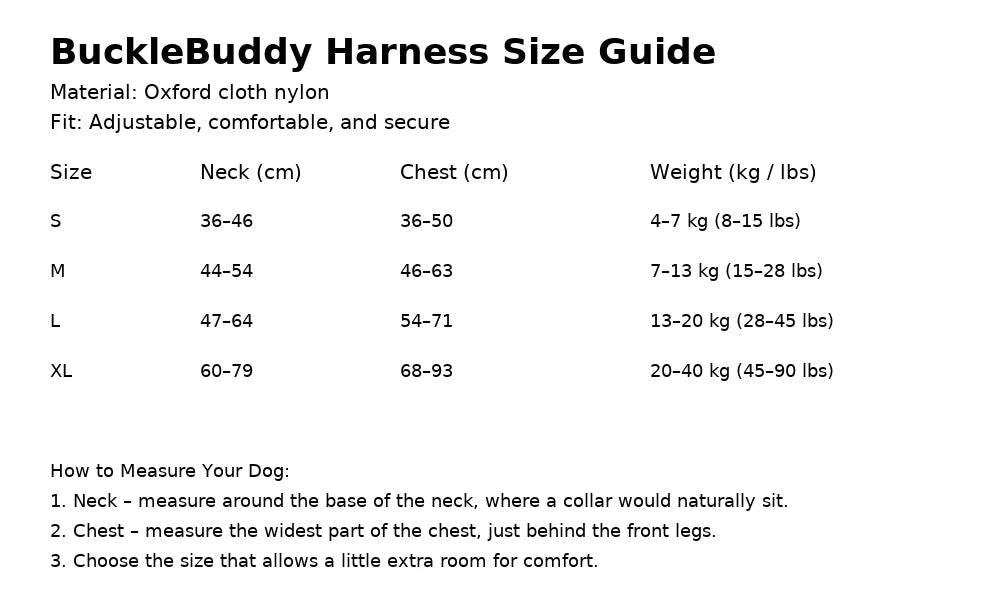 Customisable Dog Harness
